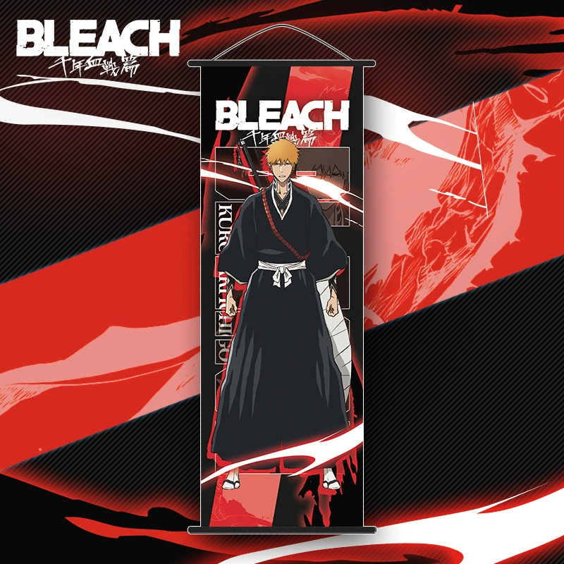 Anime wall scroll poster (BLEACH) Kurosaki Ichigo — polyester vertical 35×75 cm