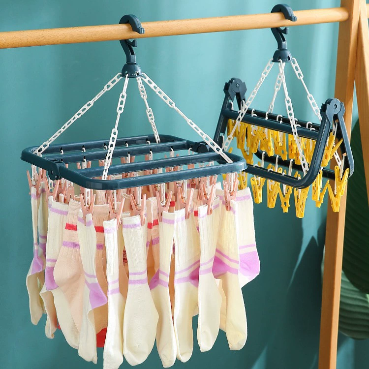 Universal hanger, socks, foldable drying rack, children's storage system, 32