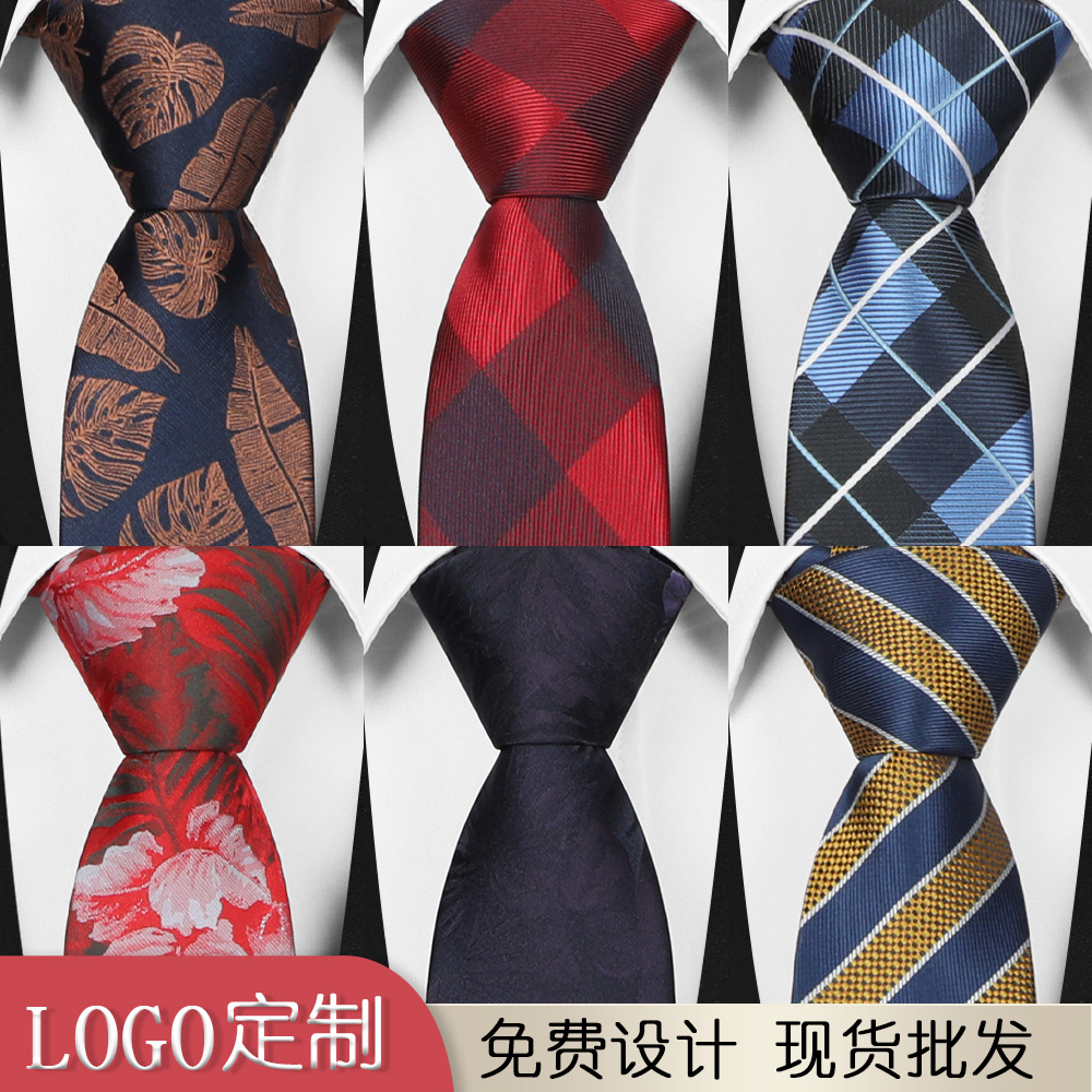 2023 nueva corbata de poliéster 6cm corbata casual de negocios de poliéster casual de negocios para hombres en stock al por mayor