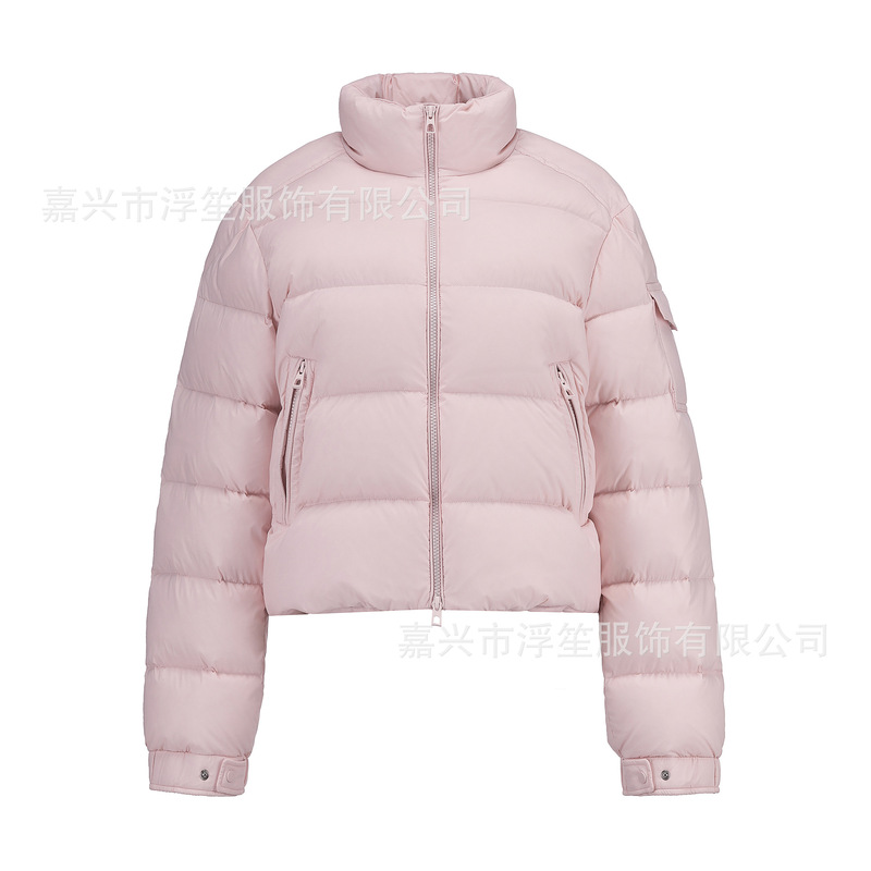 95% down Montou Upgraded Version Kendall Jenner Style Slim Short Stand Collar Puffer Jacket for Petite Figures