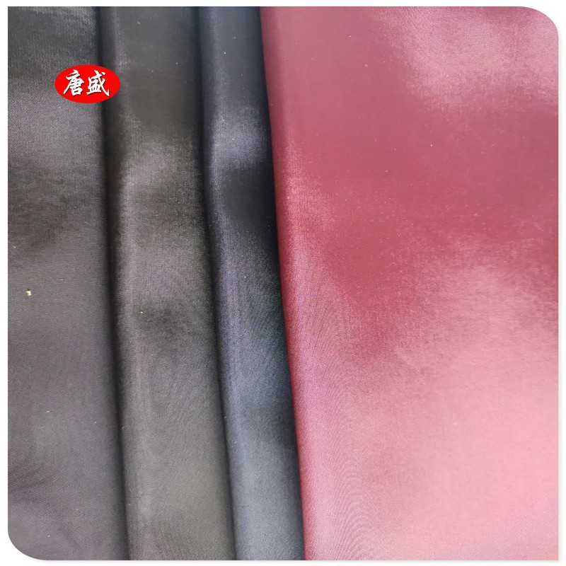 厂家直供 再生斜纹75D有光仿记忆面料 再生纬捻服装面料 RPET面料