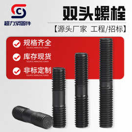 高强度双头螺栓发黑全牙螺杆丝杆全螺纹双头螺柱丝杠厂家现货批发