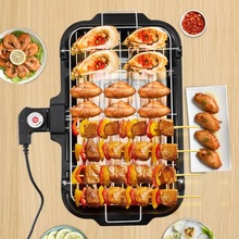 家用無煙電燒烤爐電烤肉架串烤架韓式不粘大功率電烤盤烤串機批發