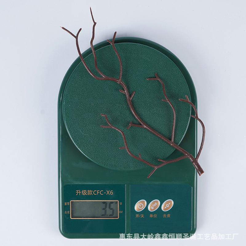 厂家直销 仿真树枝仿真枯枝 塑料圣诞PE圣诞花叶装饰品配件枯枝