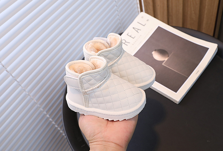 Baby Snow Boots For Warm Winter Walks, Thick Plush Cotton Lining_voghion.com