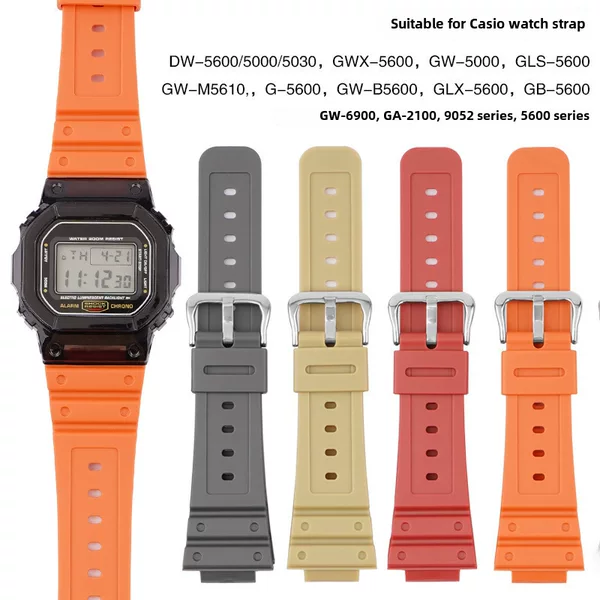 Substitute Casio Watch Strap Dw-6900/Gw-M5610/Dw-5600E Modified Accessories Tpu Colorful Strap