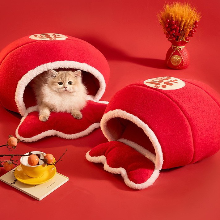 Año Nuevo gato cálido, esponja de Año Nuevo, esponja de viento gruesa, gato, serpiente, perro, bolsas de modelado al por mayor transfronterizas