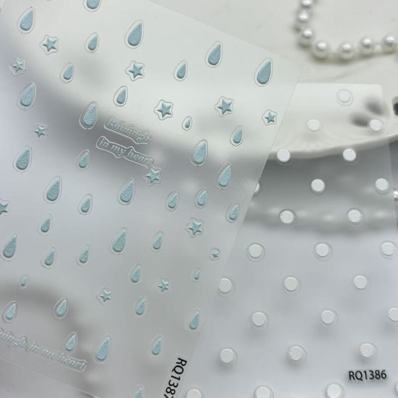 Star and Raindrop Korean-style embossed stickers, transparent, cute, high aesthetic value, ins-style stickers, DIY decoration for water cups, sticker material Star and Raindrop Korean-style embossed stickers, transparent, cute, high aesthetic value, ins-style stickers, DIY decoration for water cups, sticker material