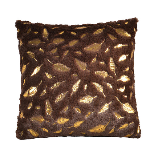 Short plush hot stamping gifts manufacturer wholesale pillow sofa cushion office nap backrest bedside cushion cover