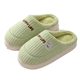 Autumn and winter confinement cotton slippers women's shoes indoor home fleece-lined couple's thick-soled drooping plush shoes warm