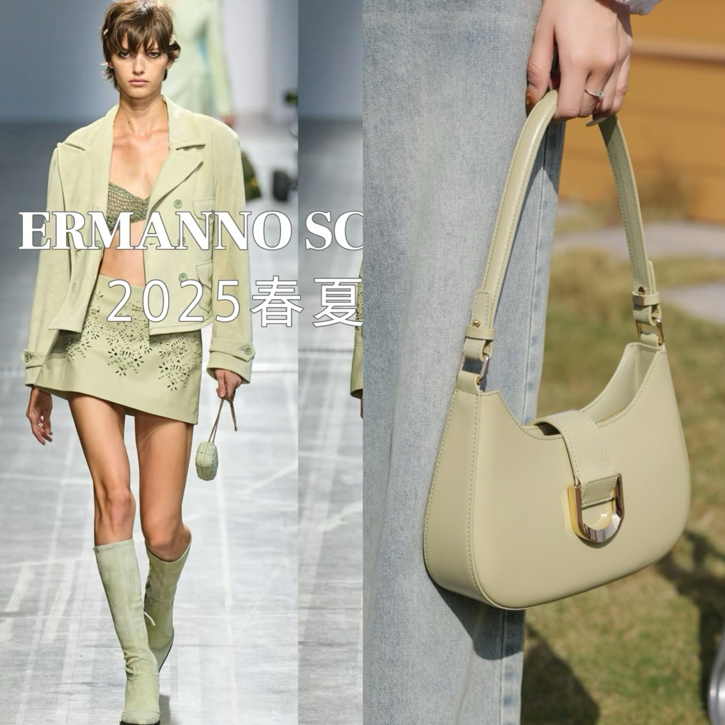 Bolsa de cuero real de alto nivel de primavera y verano de 2025 moda de nicho simple diseño de mujer braza media luna bolso de hombro