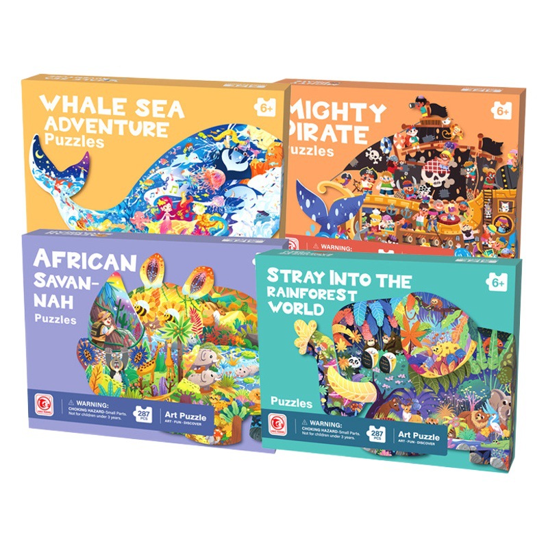 Rompecabezas infantil de papel grande e irregular de 100 piezas, juguete educativo para regalo de jardín de infantes, dropshipping