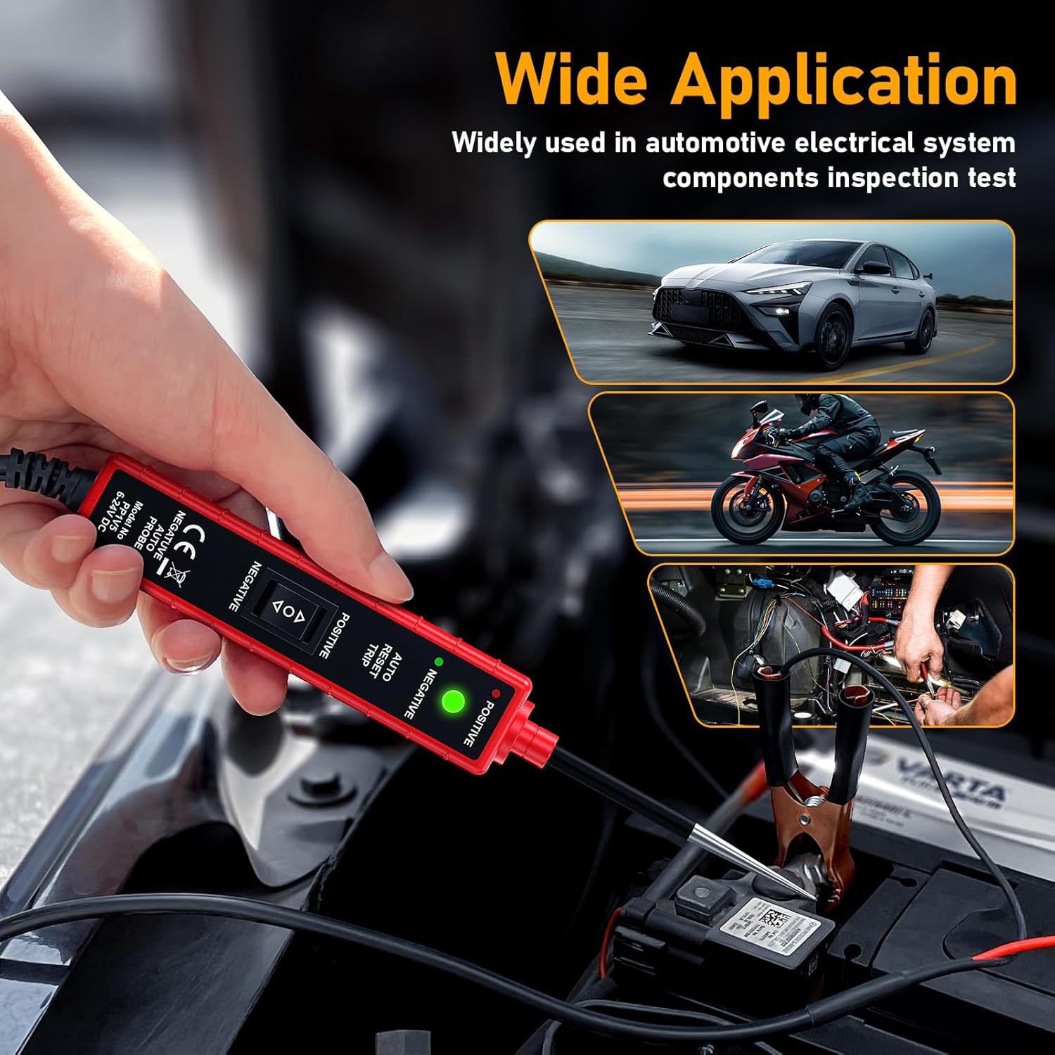 Car Multifunction Drive Test Pen 6-24V Dc Car Circuit Tester Automotive Electrical System Tester