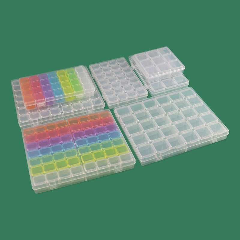 Transparent handheld accessory, diamond storage box, manicure tools set for manicure, beads with beads