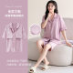 2025 Cotton Pajamas Women's Summer Lapel Short-sleeved Shorts with Chest Pad Cotton Home Clothes Wear-free Bra for Outer Wear