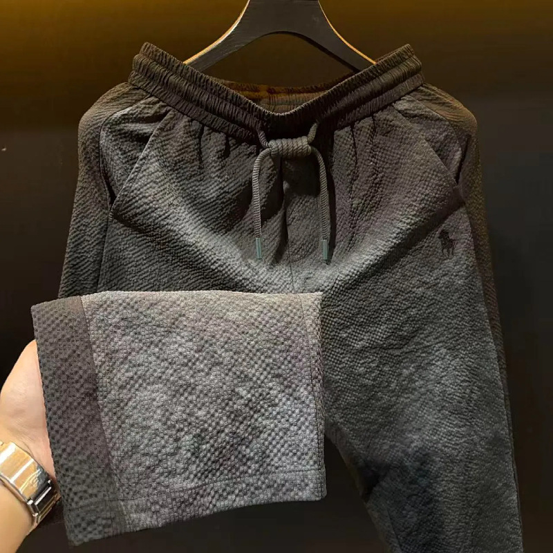 New light luxury trendy comfortable versatile designer American style casual men's straight-leg casual pants