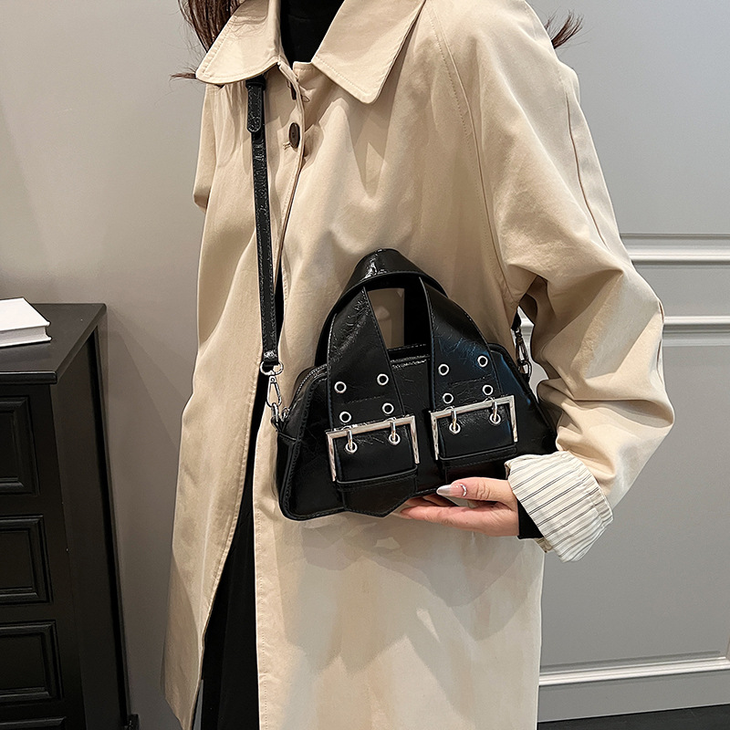 Bolso retro estilo Hong Kong 2025 verano nuevo bolso femenino diseño de nicho bolso de hombro bolso de mensajero de alta gama