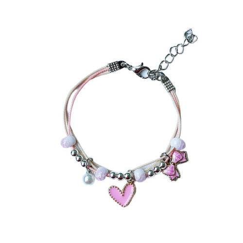 Yiwu Small Commodity Ceramic Pearl Student Bracelet Wholesale Best Friend Bracelet Couple Student Bracelet Female Jewelry