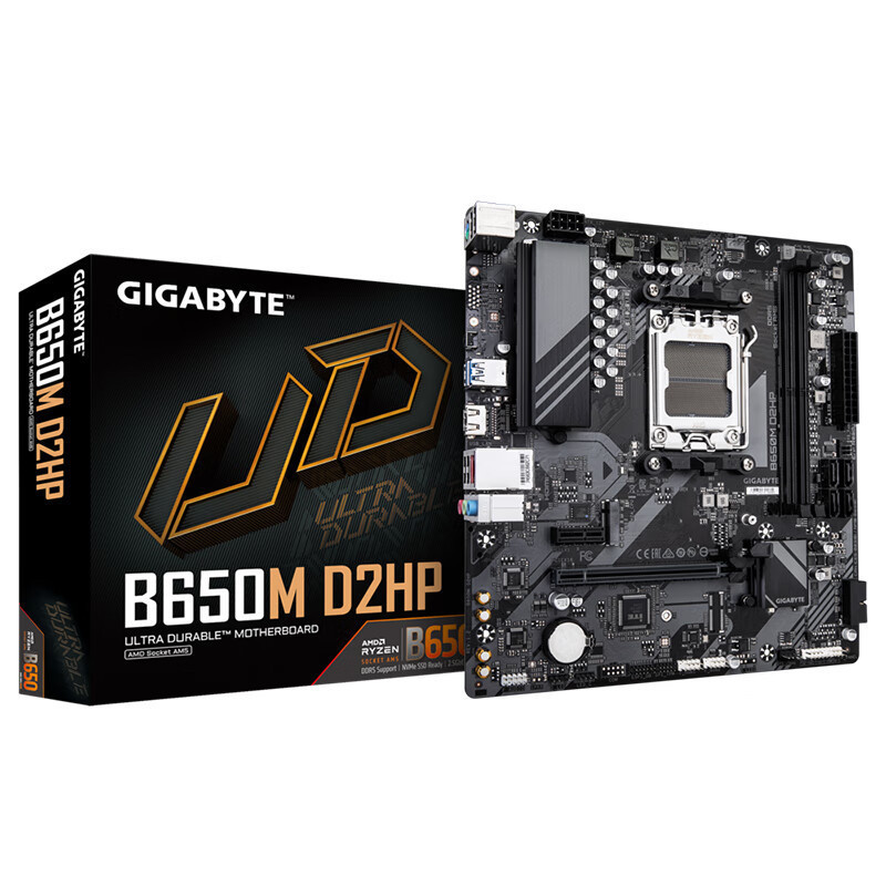Gigabyte B650M D2Hp Desktop Computer Motherboard Ddr5 Suitable for Am5 Cpu 7500F/7600X/7700