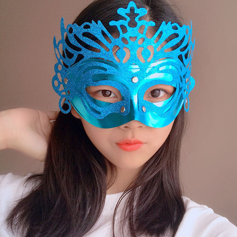 Máscaras de baile Crown Half Face Princess Mask Escenario Fotografía COS Props de fiesta Máscaras de Halloween