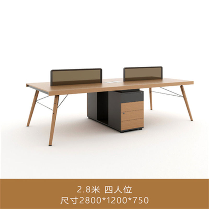 スタッフデスク 4人用 シンプルモダン スタッフ家具 ダブル 2/4人用 オフィスデスクとチェア コンピューターワークステーション|undefined
