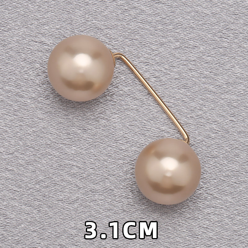 Camisas de perlas, broches de collar, suéter, vestido, cintura fija, broches decorativos simples