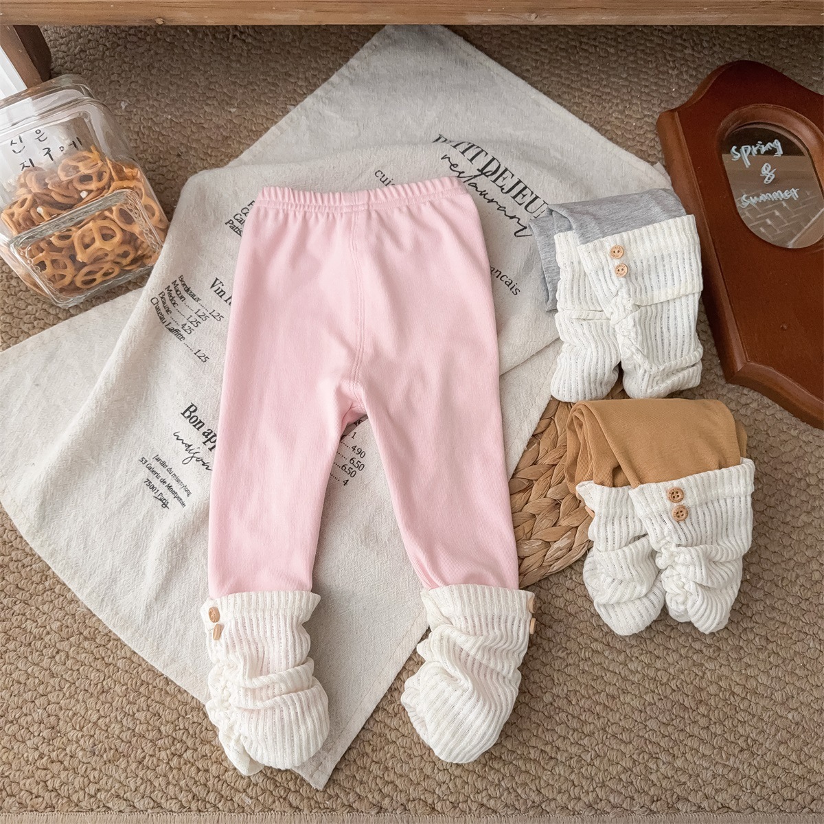 Ropa para niños coreanos, nuevos productos de primavera, bebés y niños pequeños, lindos cachorros de peluche, súper lindos, bebés femeninos, agradables para la piel, mamelucos