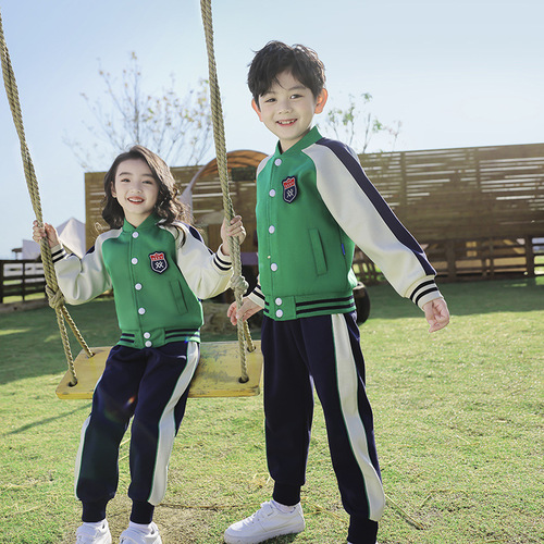 Primary school uniforms, spring and autumn suits, British style three-piece suits, children's class uniforms, baseball uniforms, kindergarten uniforms, spring and autumn uniforms