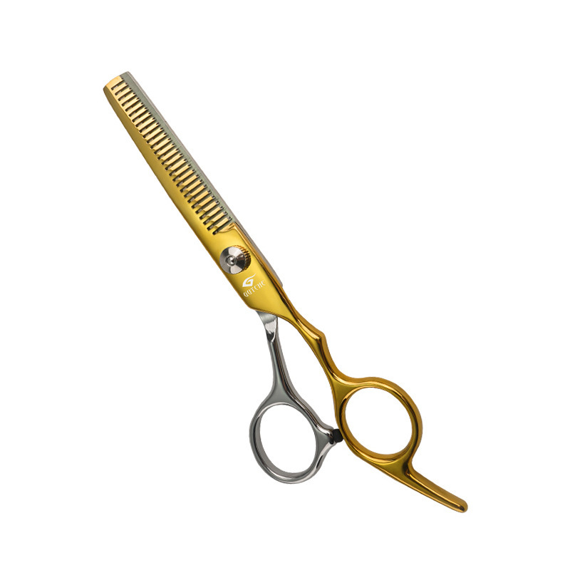 Tijeras para el cabello Tijeras para el cabello Tornillo blanco de 6 pulgadas Tijeras planas Tijeras para dientes Niños adultos para el hogar Tijeras para el cabello