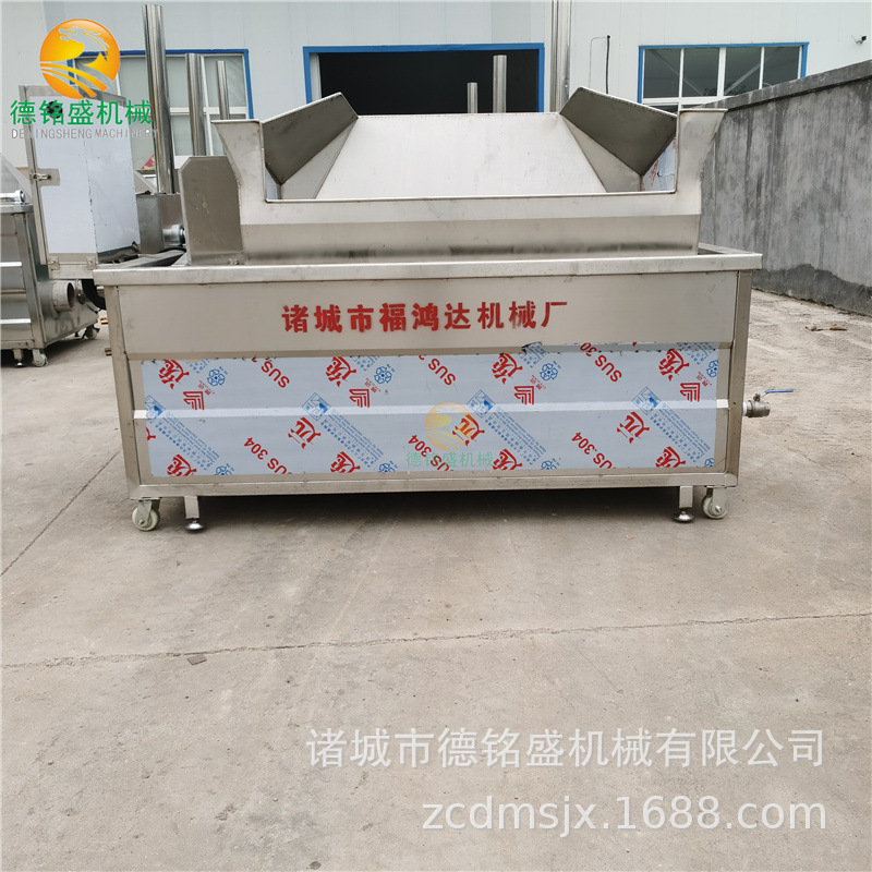 凉拌响皮炸皮机 方形自动出料肉皮油炸锅 苏州猪皮炸皮锅