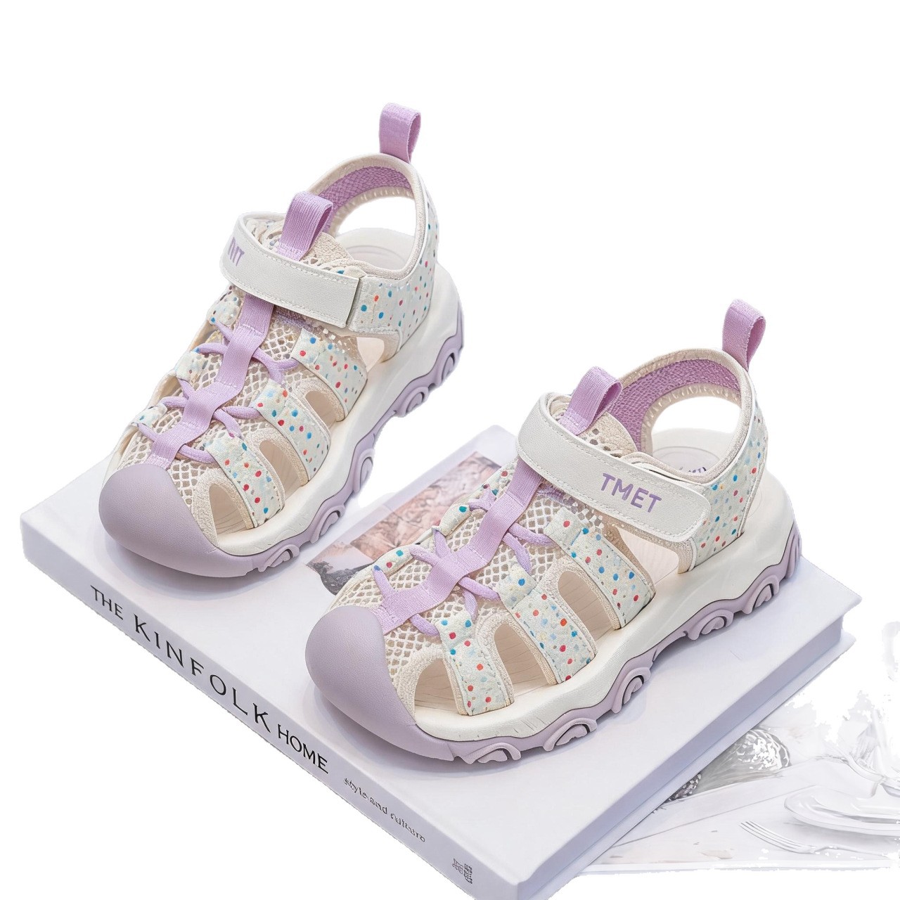 Niñas de moda versátil sandalias de verano 2026 nuevos zapatos casuales transpirables para niños zapatos deportivos para correr image 6
