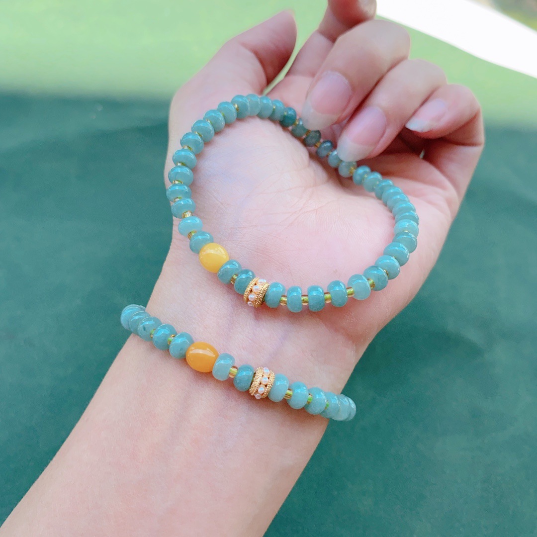 밀랍 대추 비즈