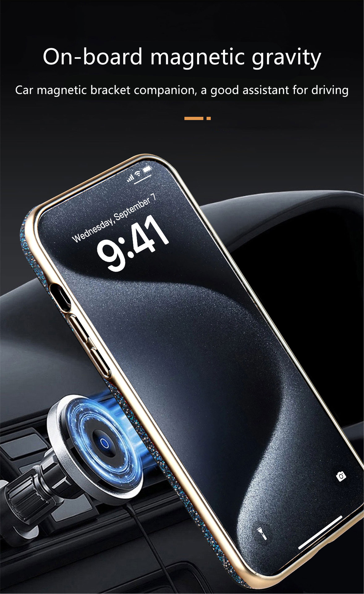 Ốp lưng iPhone 16 Pro Max từ tính chống rơi, viền dày bảo vệ toàn diện, thiết kế sang trọng hồng long lanh — Nhãn lộn lấp lánh màu đen có tích hợp hút từ tính, Nhãn lộ màu xám lấp lánh có tích hợp hút từ tính, Nhãn lộ màu xanh lấp lánh với lực hút từ tính tích hợp, Nhãn lộ màu đỏ lấp lánh với lực hút từ tính tích hợp chi tiết 10