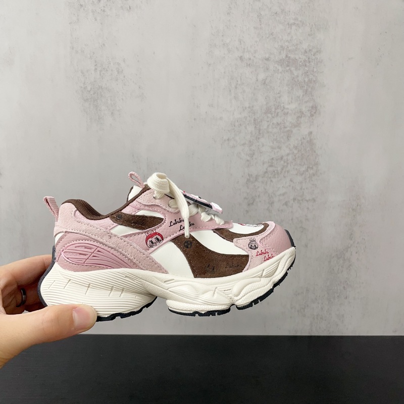网红爆款卡通挂件韩范风经典厚底老爹鞋2025年秋冬男女童运动鞋批|undefined