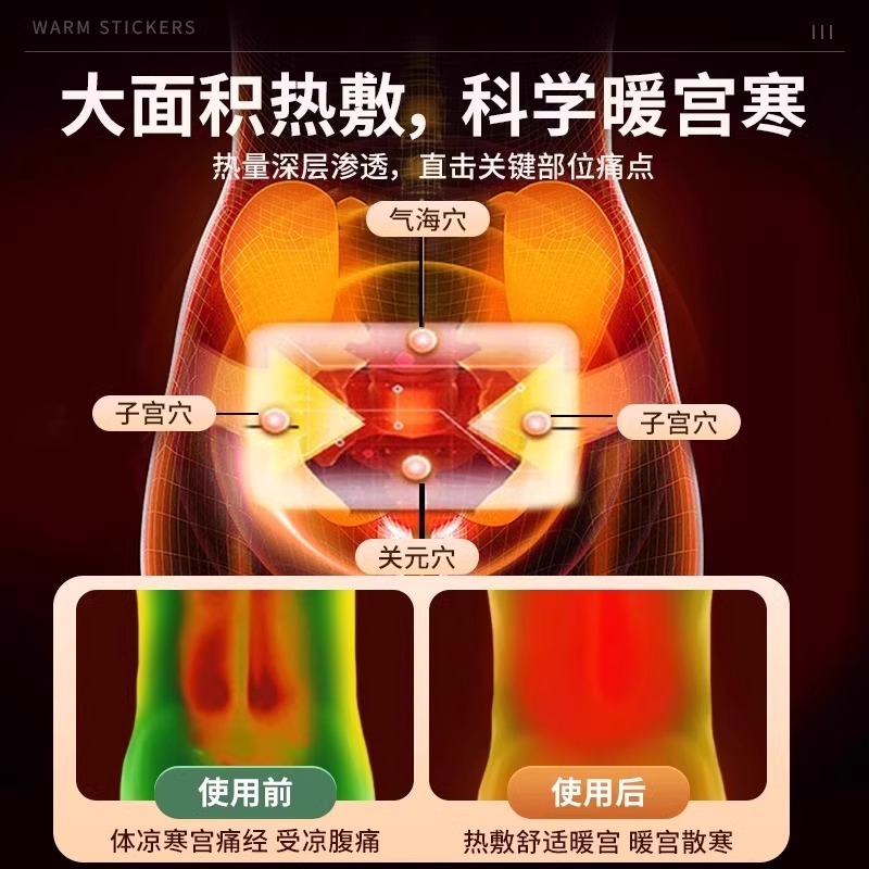 北京同仁堂暖贴暖宝宝贴大姨妈痛艾草益母草生姜热敷暖贴一件代发|undefined