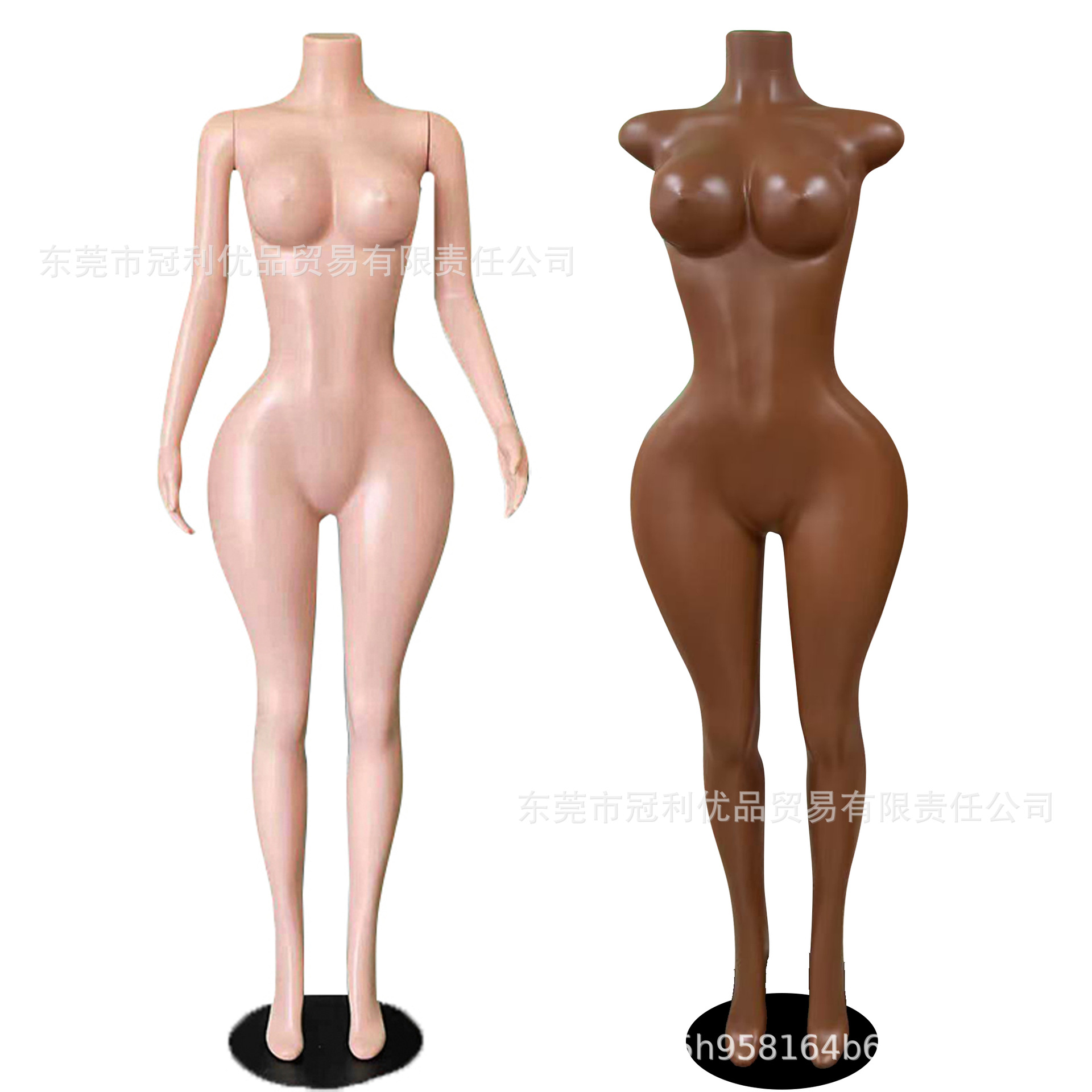Maniquíes de exhibición de ropa al por mayor de fábrica, maniquíes color piel, modelos de lencería de talla grande europeos y americanos para comercio exterior.