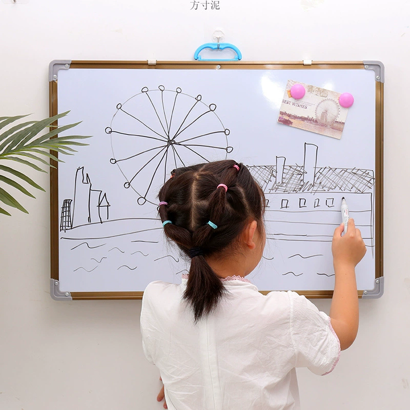 Double-sided magnetic board, children's erasable chalk on wall, training