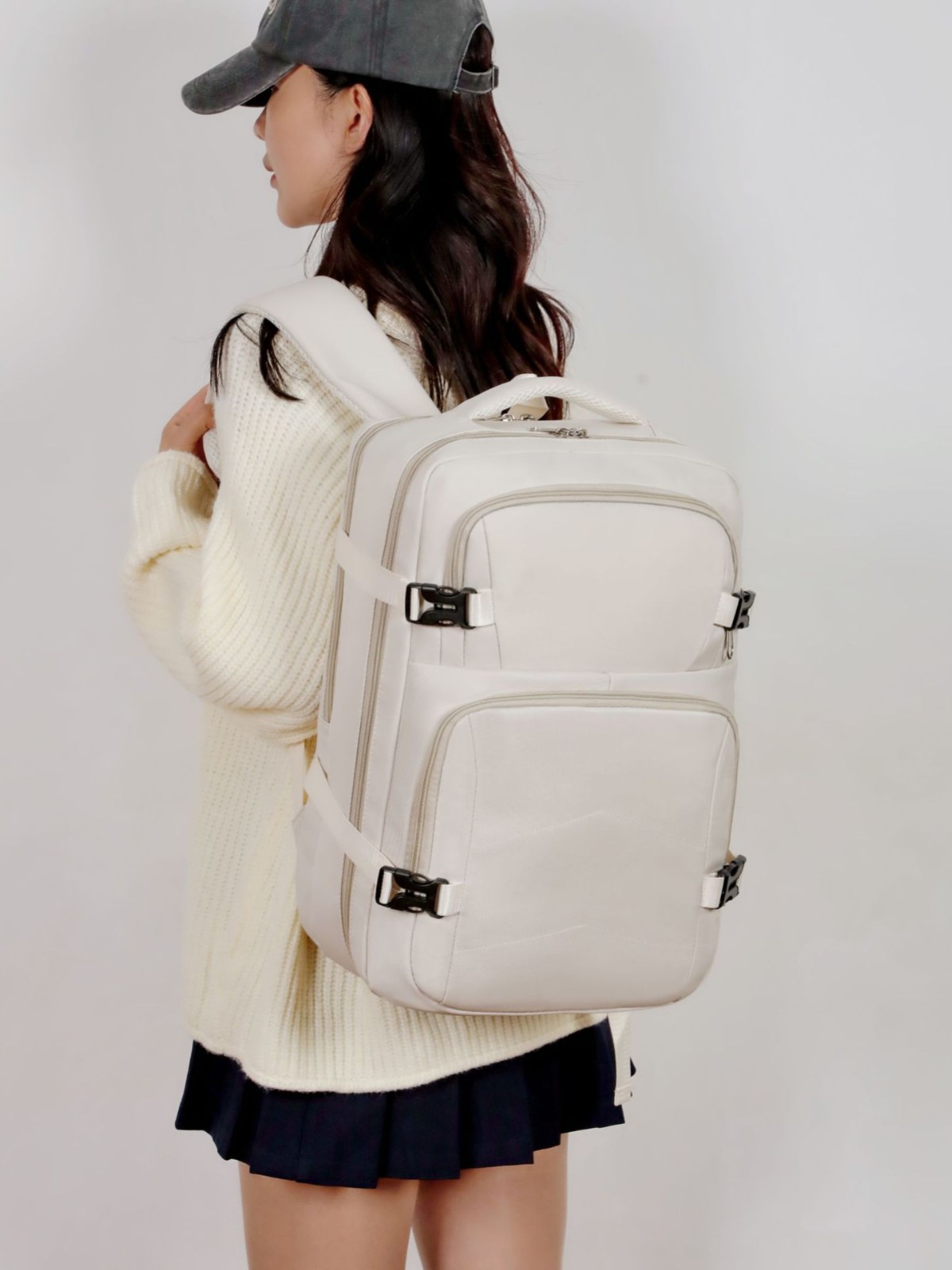 Nueva mochila de computadora de viaje, mochila de negocios, mochila de gran capacidad, logotipo impreso, mochila multifuncional