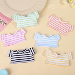 新商品の子供服のストライプT綿の子供服DIY番手犬の西高地の人形の創意的な子供服