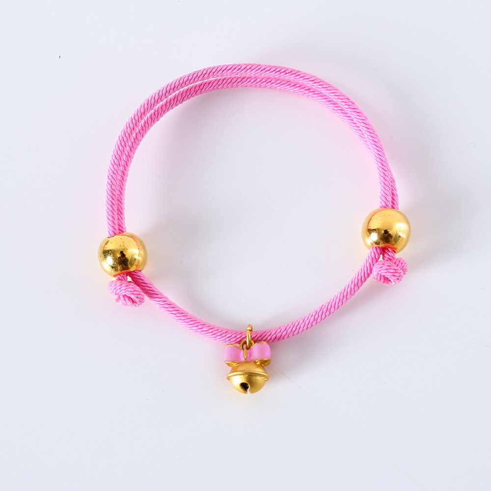 Mascota gato princesa arco campana collar pequeño perro conejo lindo perro rojo cuerda collar peluche Año Nuevo collar