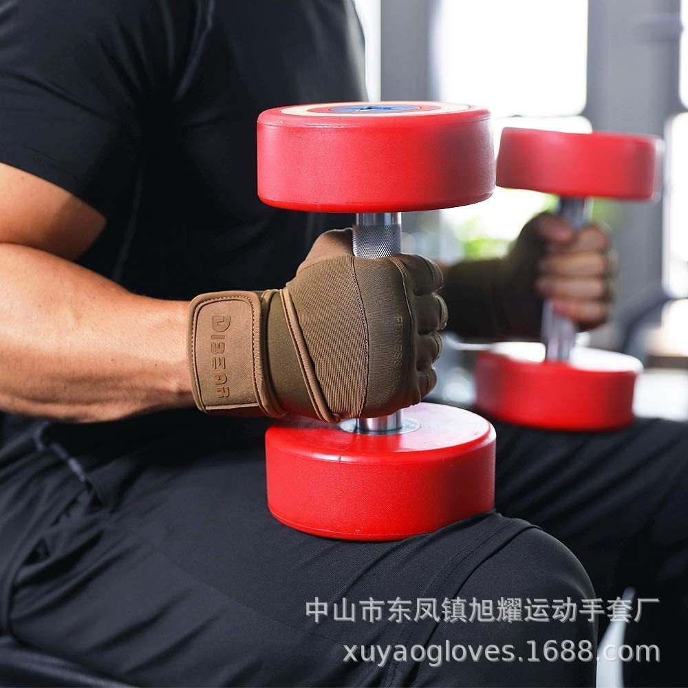 Fabricantes transfronterizos al por mayor de Amazon en stock DIBEAR verano al aire libre deportes de fitness pulsera antideslizante guantes de medio dedo