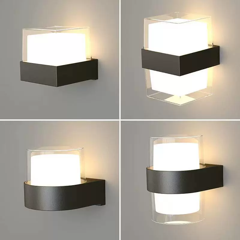 Трансграничная поставка новых европейских и американских настенных светильников, креативных уличных садовых светильников, элегантных светильников в скандинавском минималистском стиле для гостевых домов и коридоров.