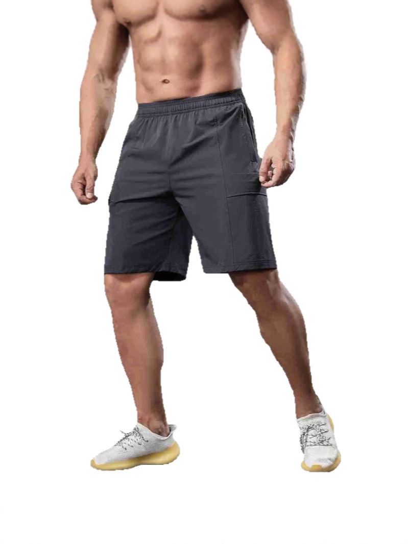 Pantalones cortos de cinco puntos para deportes al aire libre a prueba de agua tejidos, pantalones cortos de herramientas casuales de varios bolsillos para hombres, personalización de verano