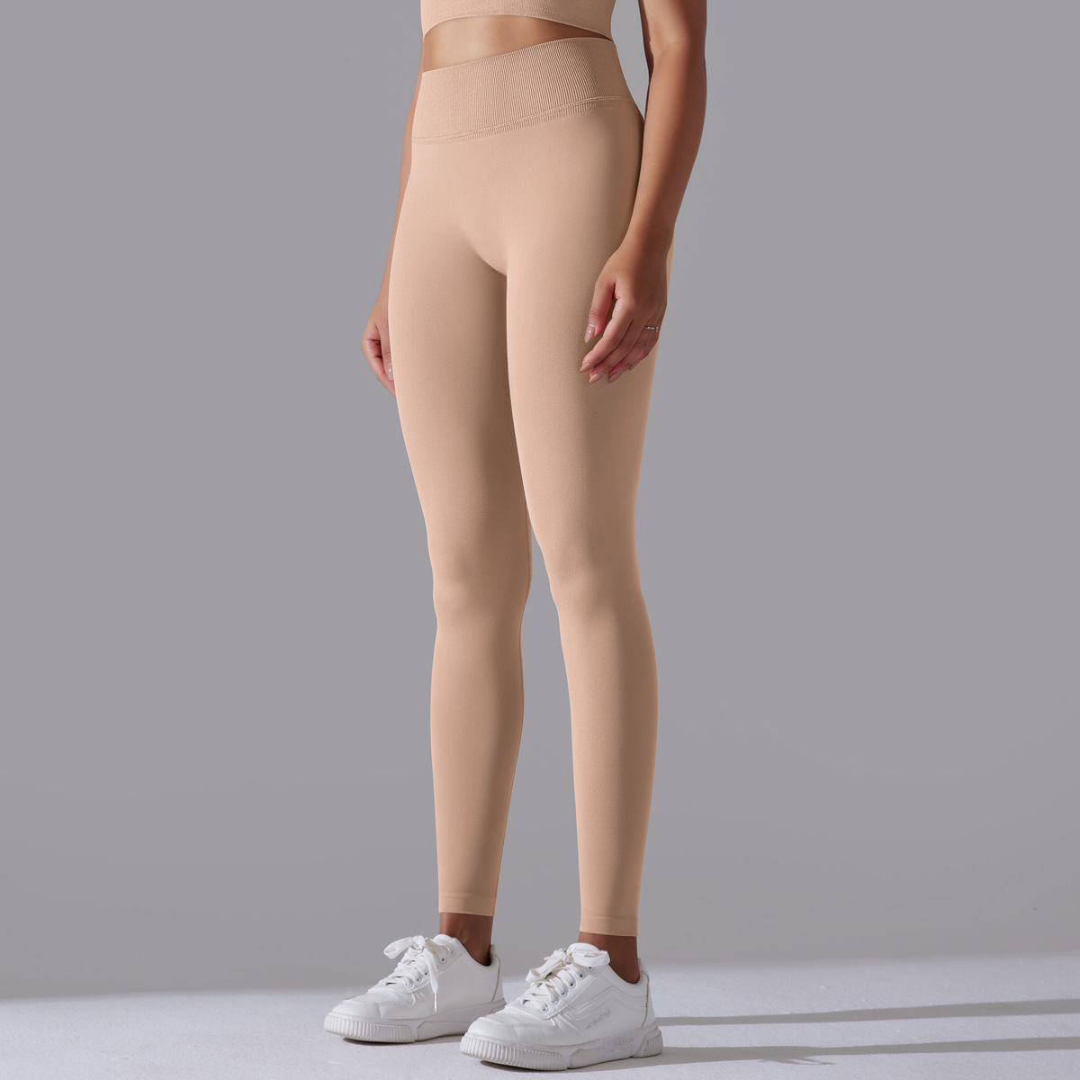 Simple Style Sports Solid Color Nylon Cotton Blend U Neck Tracksuit Vest Jogger Pants Leggings display picture 158