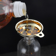304 stainless steel gold-plated conical small funnel liquid dispenser oil leak wine leak kitchen gadgets