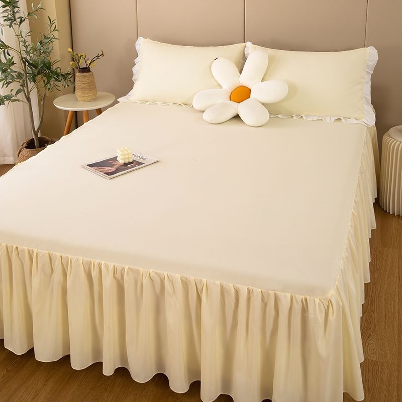 Una sola pieza de ropa de cama de color princesa coreana estilo hogar ropa de cama cubierta sábanas de cama gazebo cubierta de lana fábrica al por mayor transfronteriza