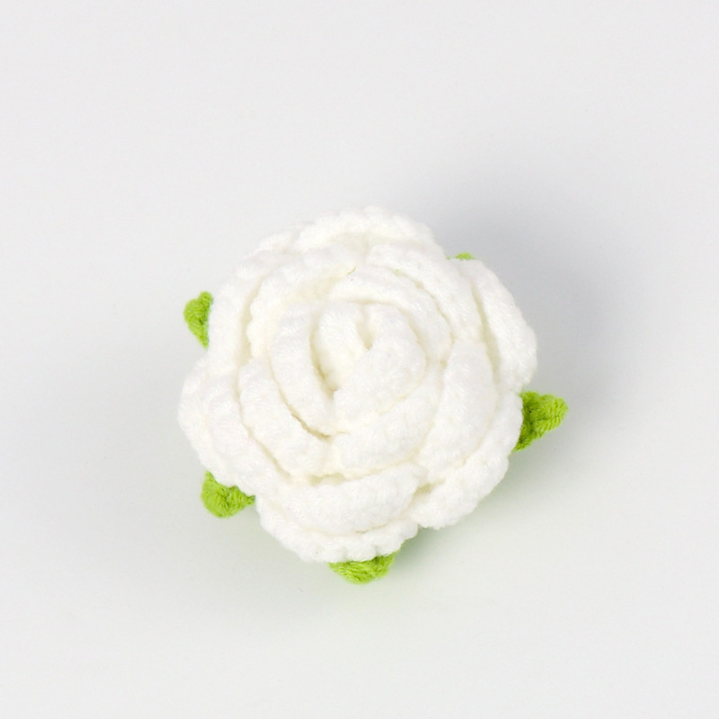 ウールローズヘッド卸売手作りかぎ針編み模擬花織り花束花頭衣類付属品工場直販|undefined