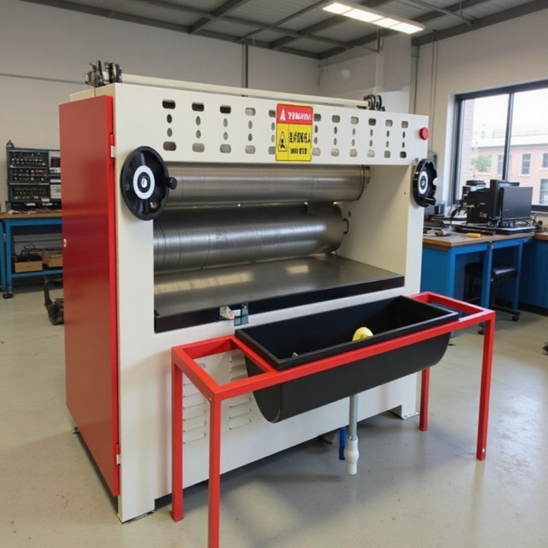 指接板PUR滚涂涂胶机先碾胶后涂布白胶硅酸钙板布料喷胶机