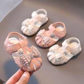 [包邮]婴儿凉鞋公主鞋女童夏季软底0-2一岁1幼儿学步鞋包头女孩宝