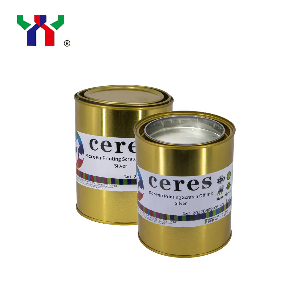 Ceres赛瑞斯刮刮卡油墨黑色易刮落不透光高遮盖力易起卷丝印柔印